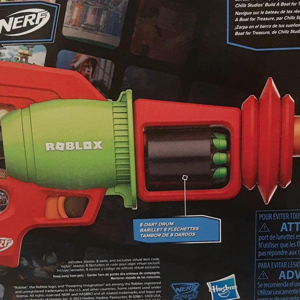 NERF ROBLOX Spacelock Ray Blaster Toy Dart Launcher Water Pump And Spray SEALED